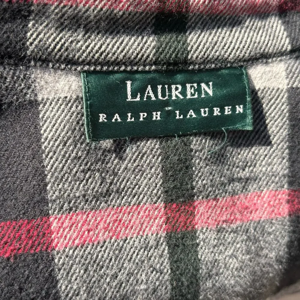 Lauren Ralph Lauren Women’s Jacket Tartan Plaid Outdoors Country Shacket